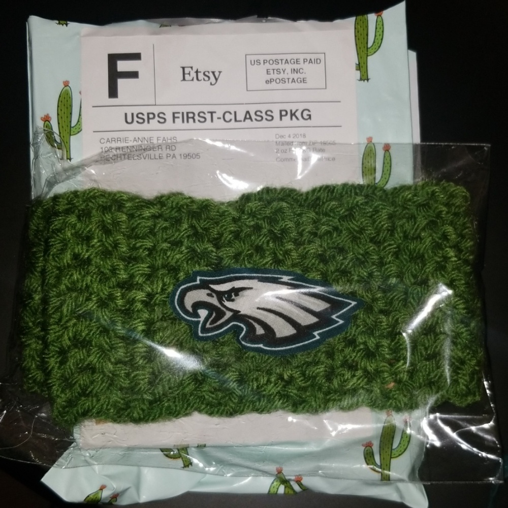 Philadelphia Eagles knitted Headwrap NWT